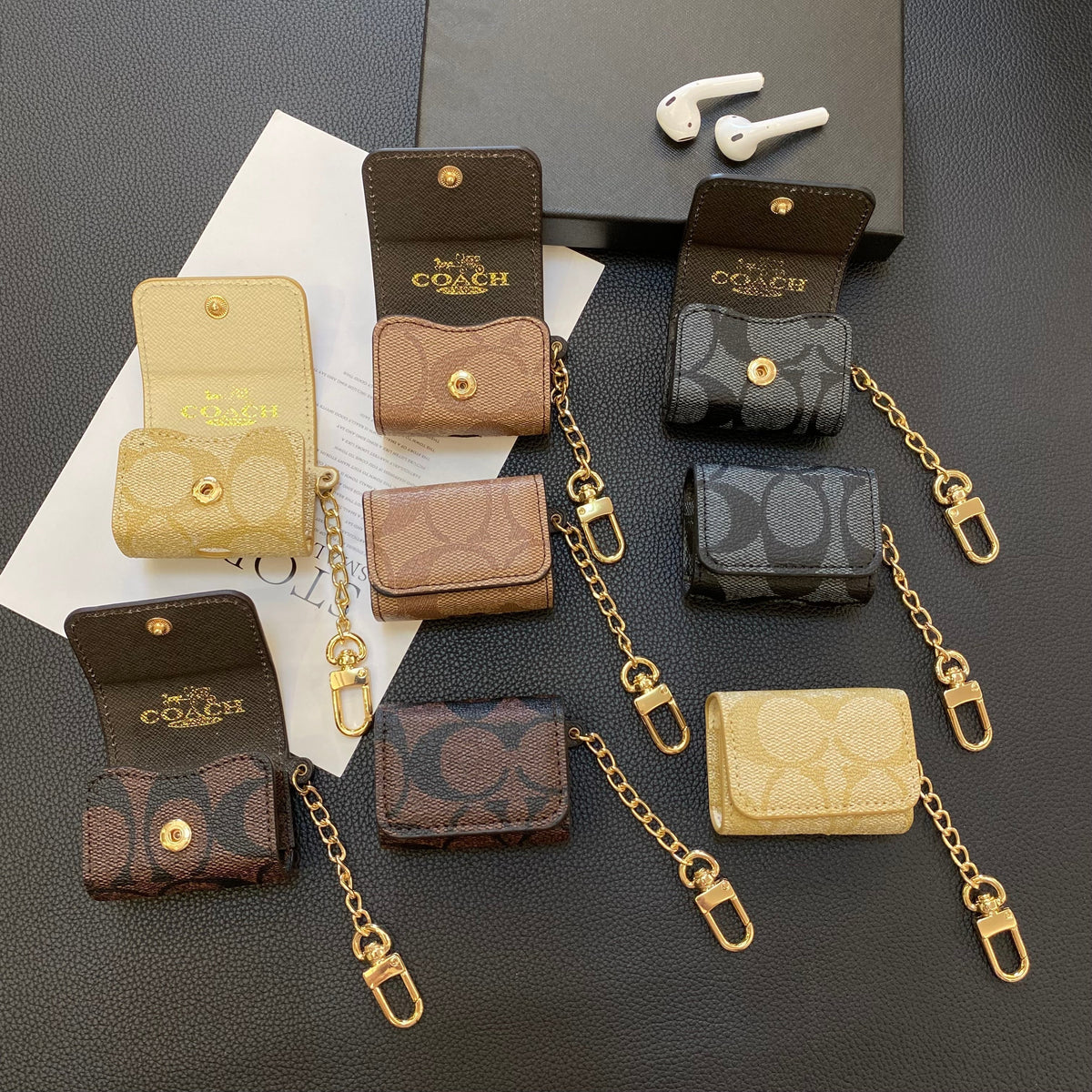 Coach AirPods Pro Cases Dark brown-YH240425 - product view 4