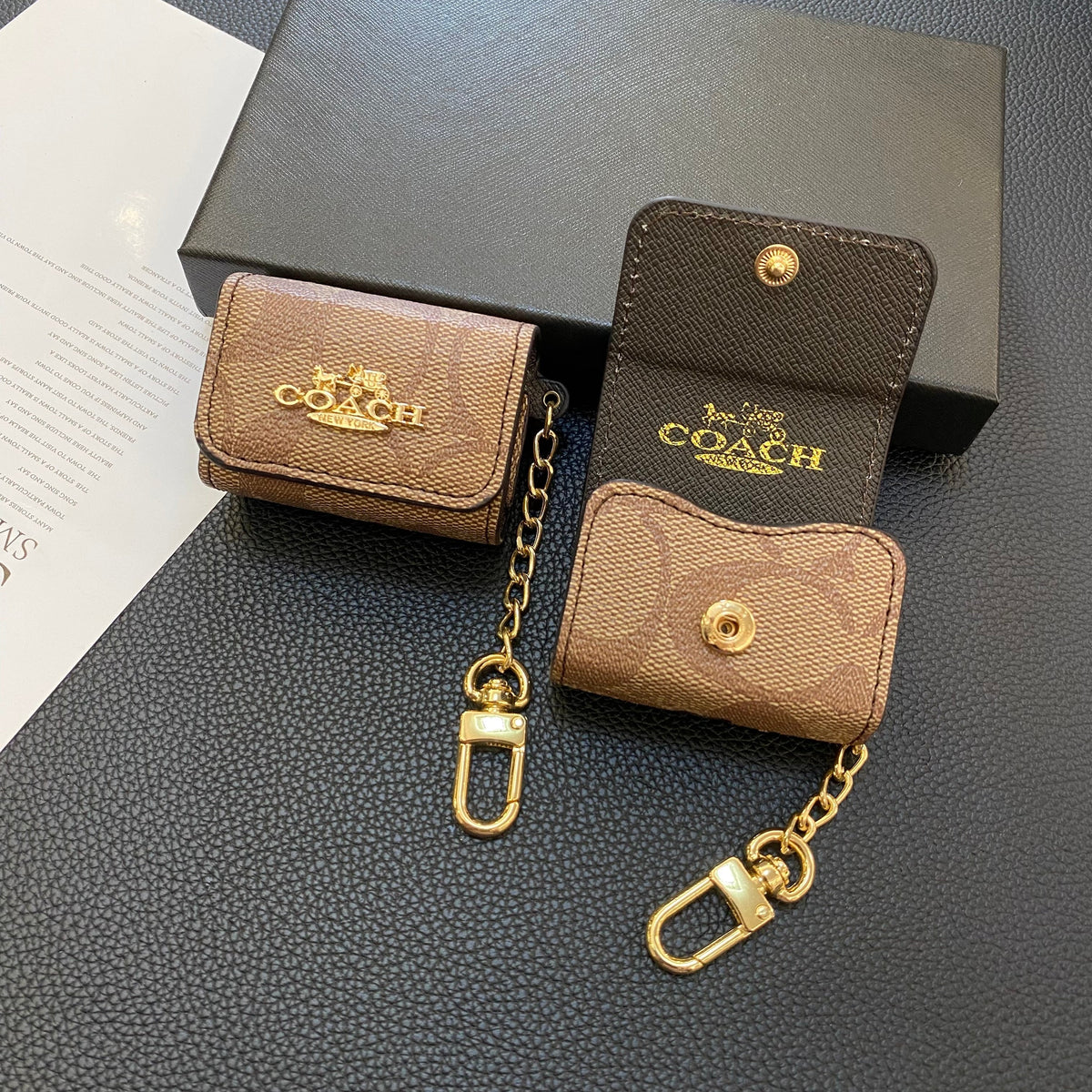 Coach AirPods Cases Light Brown-LGK240425 - product view 2