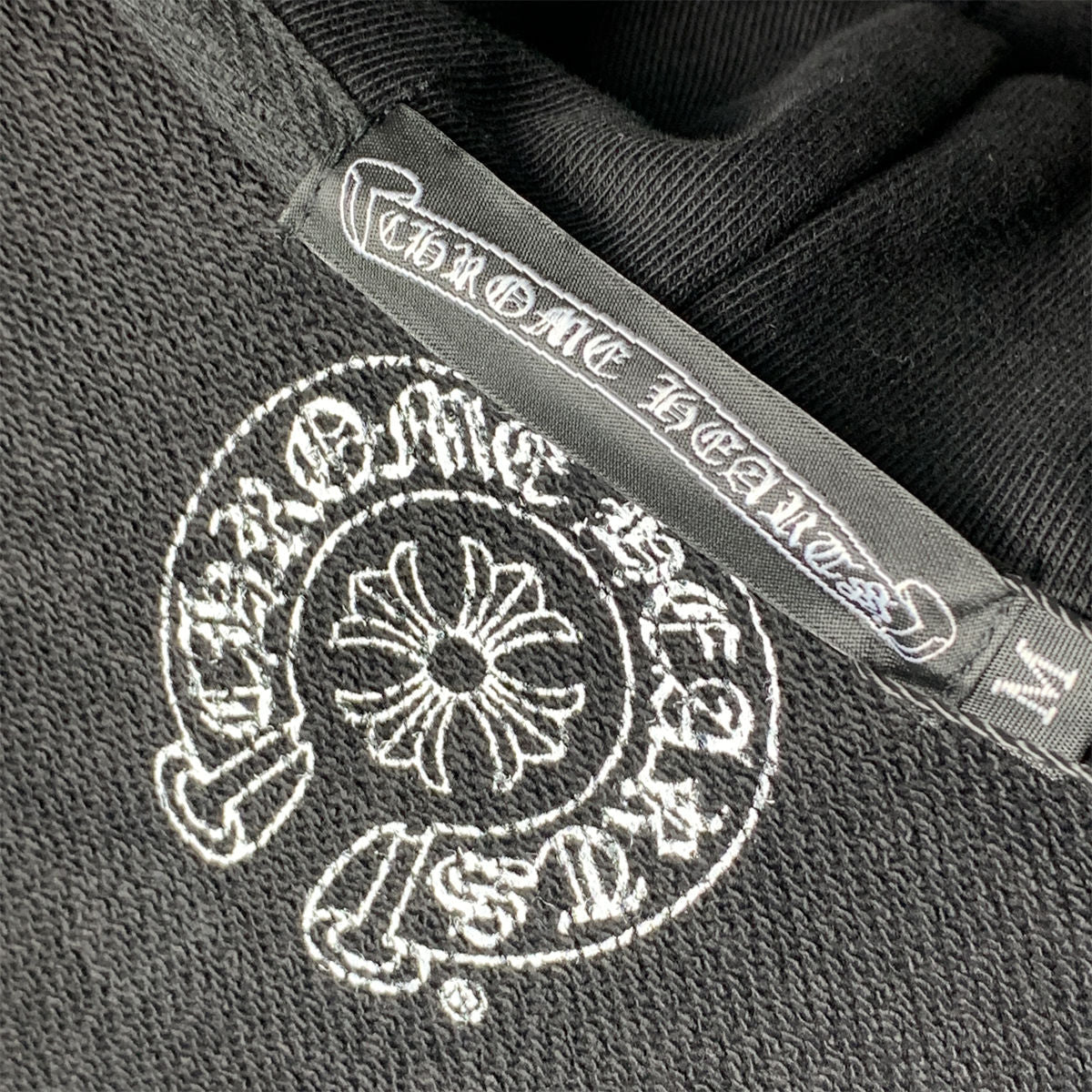Chrome Hearts Made In Hollywood Plus Cross Zip Up Hoodie 'Black/Red' - product view 6
