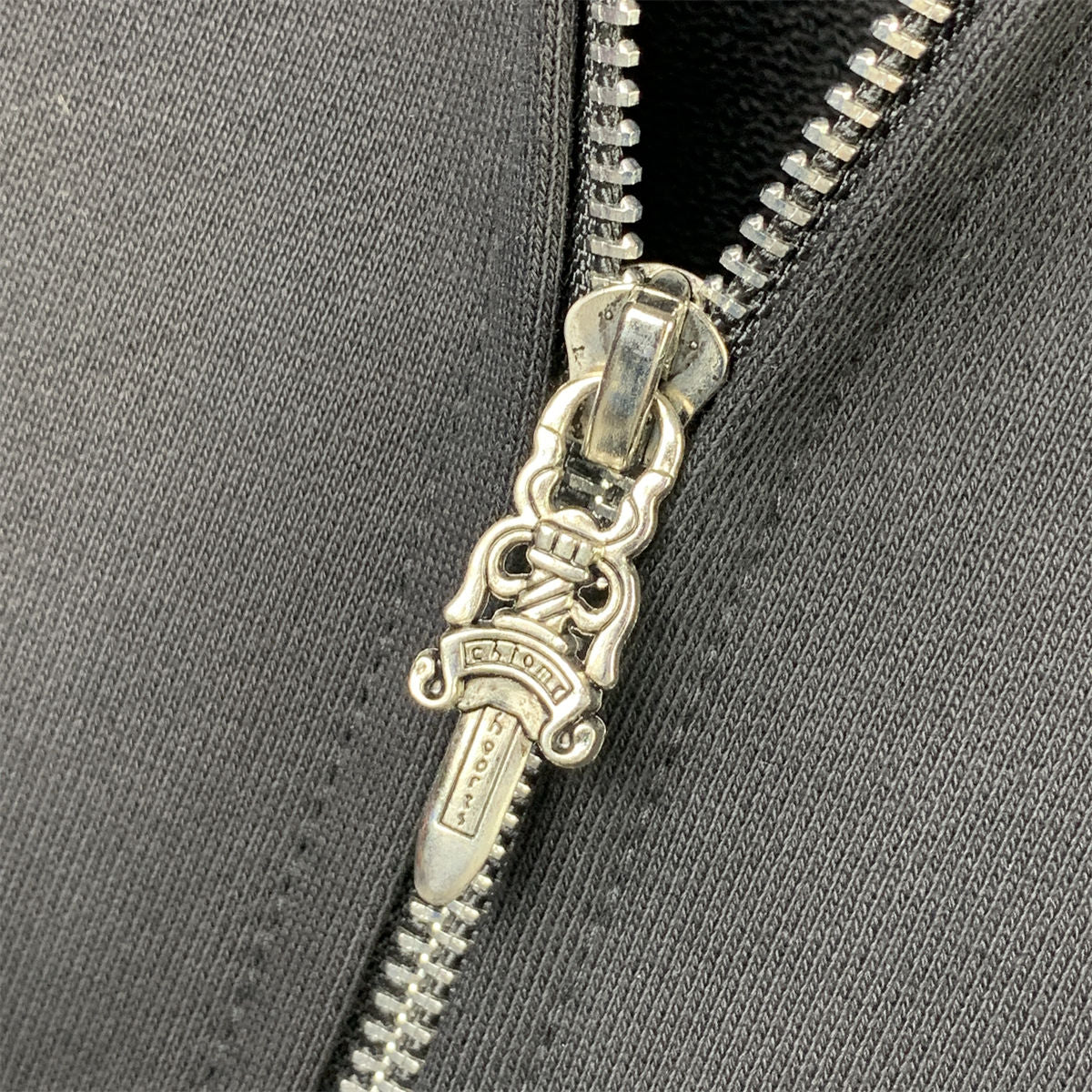 Chrome Hearts Made In Hollywood Plus Cross Zip Up Hoodie 'Black/Red' - product view 12