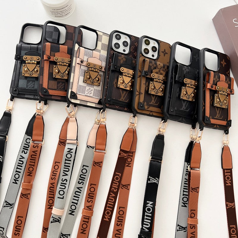 Brown Crossbody Chain iPhone Case - product view 7