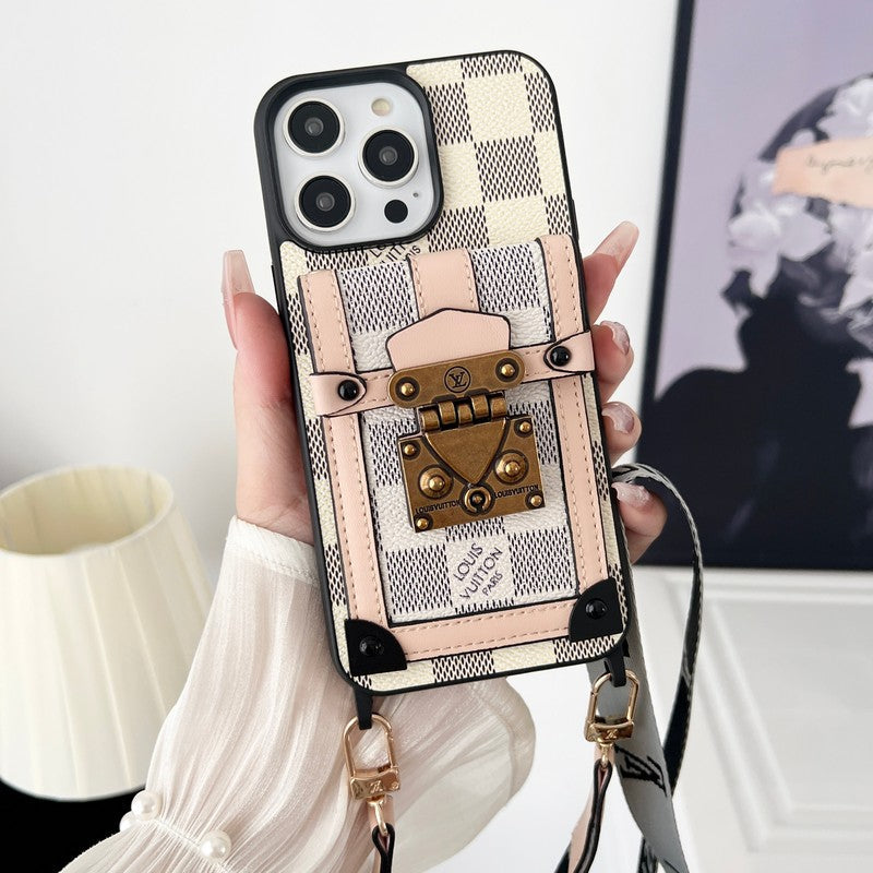 Black & White Crossbody Chain iPhone Case - product view 11