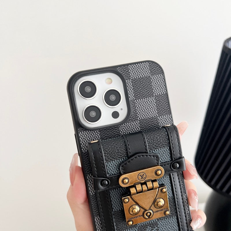 Black & White Crossbody Chain iPhone Case - product view 7