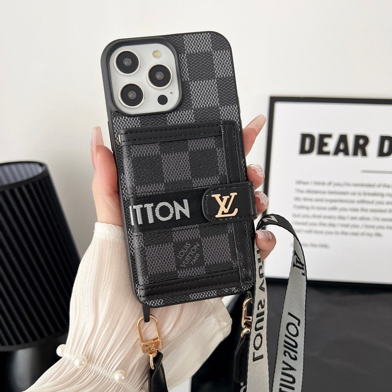Card Bag Chain Black & White iPhone Case - product view 7