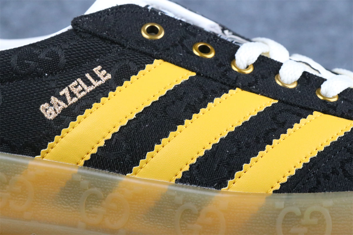 Gucci x adidas Gazelle Sneakers 'Black GG Monogram' - product view 5
