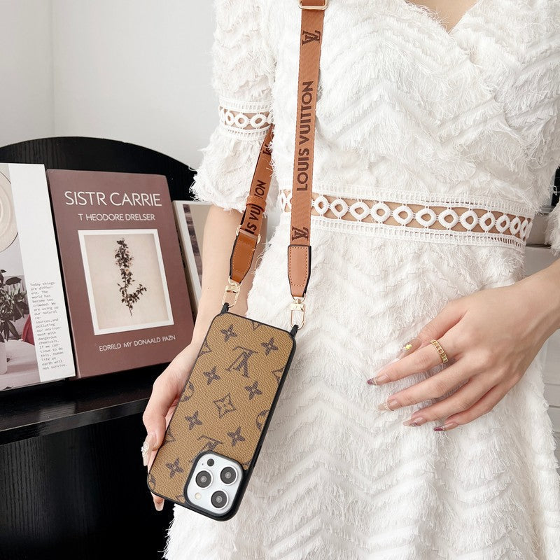 Brown Crossbody iPhone Case - product view 5