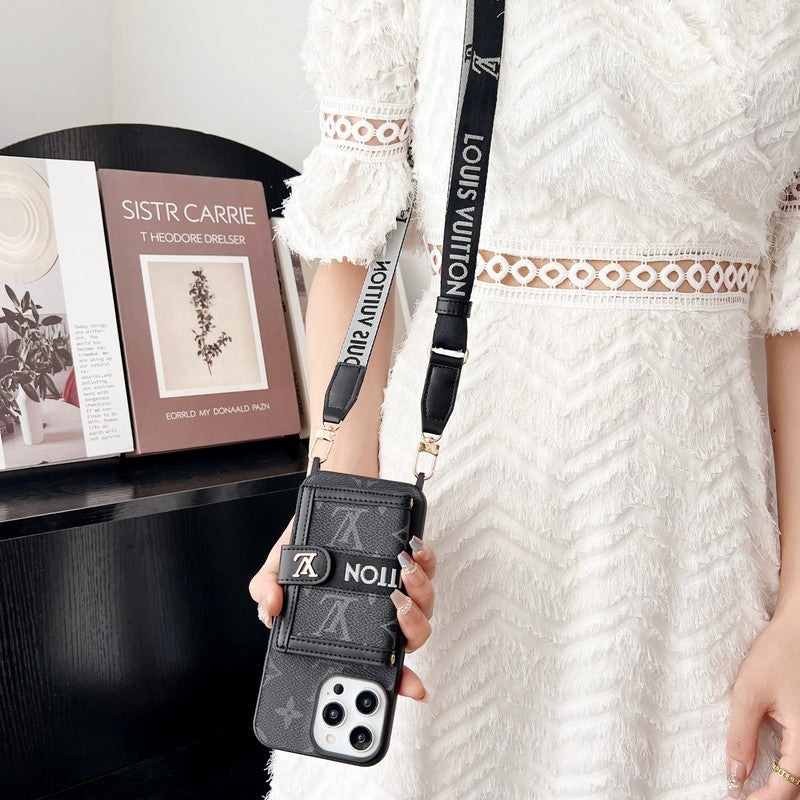 Card Bag Chain Black & White iPhone Case - product view 6