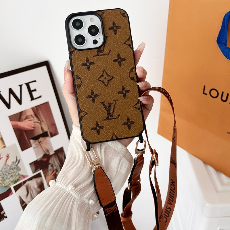 Brown Crossbody iPhone Case - product view 4