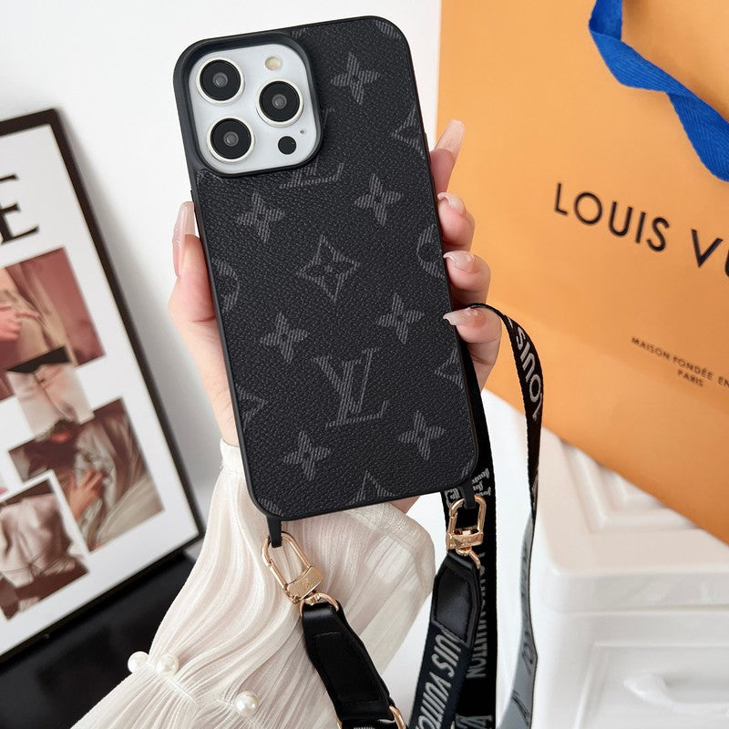 Black & White Crossbody iPhone Case - product view 8