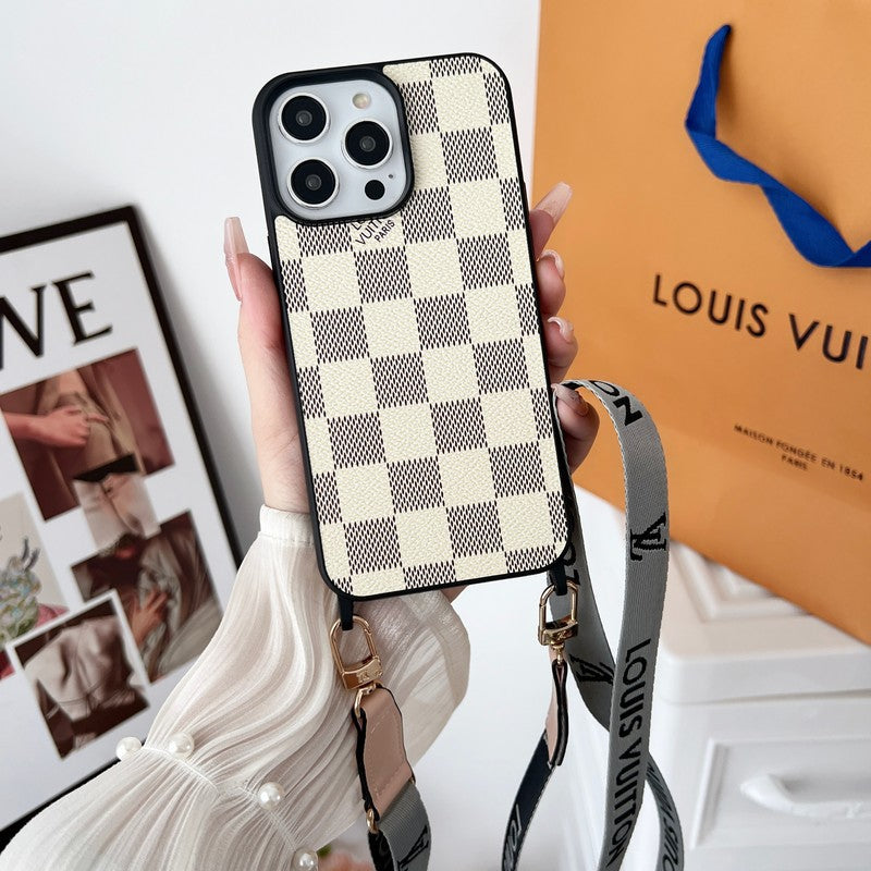 Black & White Crossbody iPhone Case - product view 10