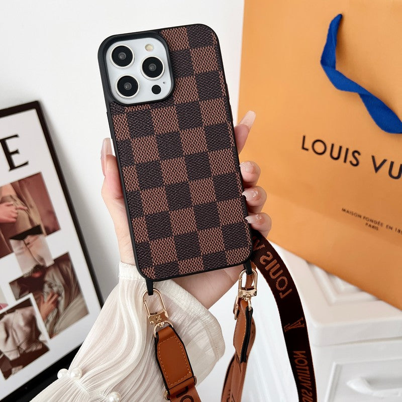 Brown Crossbody iPhone Case - product view 10