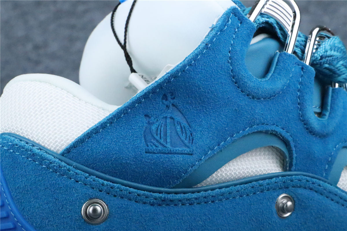 (Value Version) Lanvin Curb Patch Sneakers 'Bright Blue' - product view 7