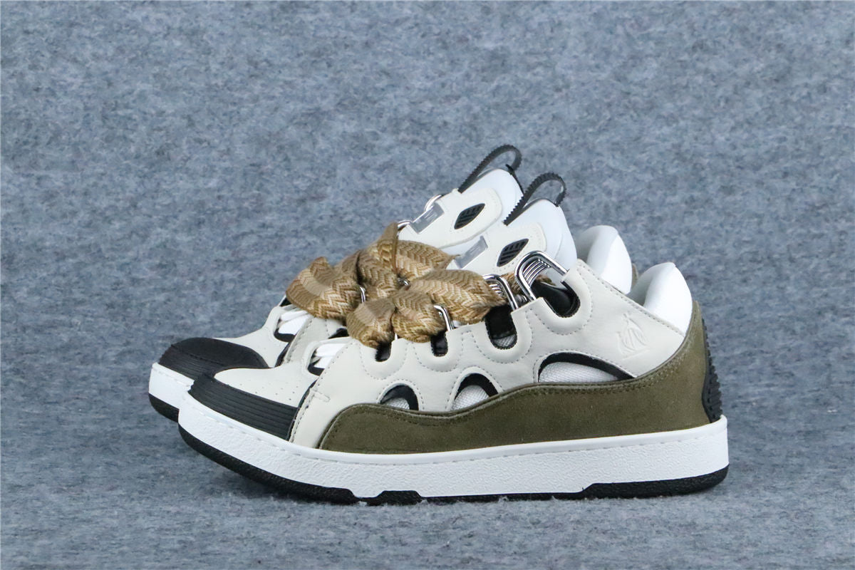 (Value Version) Lanvin Curb Sneakers 'Blanc Kaki' - product view 15
