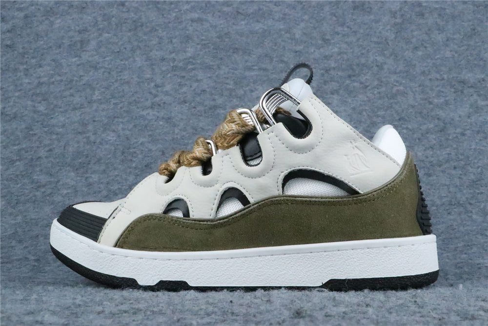 (Value Version) Lanvin Curb Sneakers 'Blanc Kaki' - product view 1