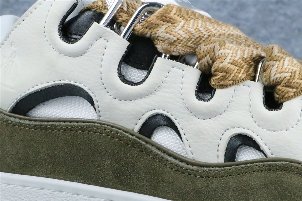 (Value Version) Lanvin Curb Sneakers 'Blanc Kaki' - product view 5
