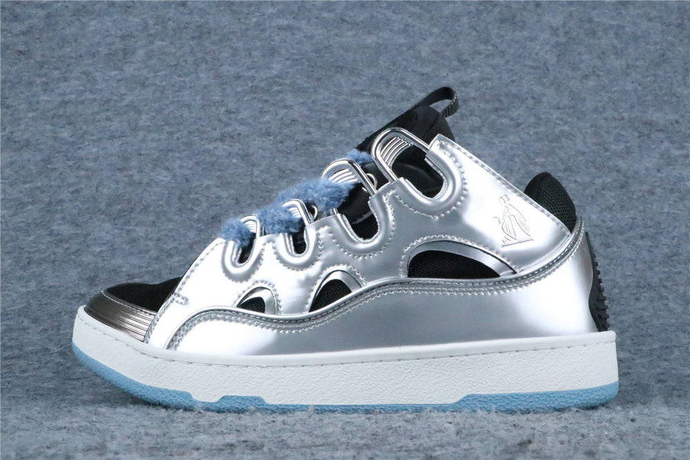 (Value Version) Lanvin Curb Sneaker 'Metallic Effect - Silver' - product view 1
