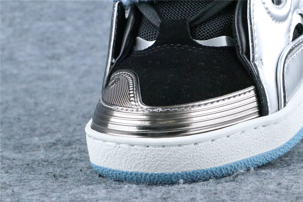 (Value Version) Lanvin Curb Sneaker 'Metallic Effect - Silver' - product view 4