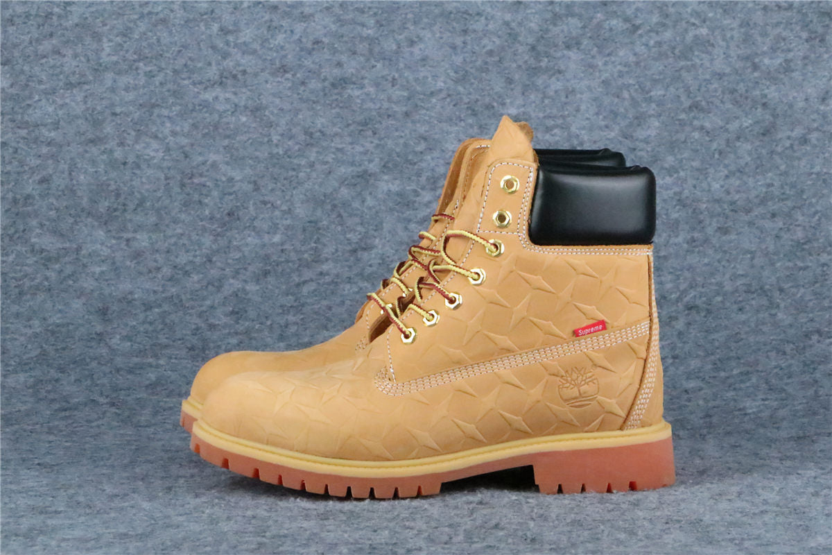 Supreme x Timberland 6 Inch Premium Waterproof Boot 'Embossed Diamond Plate - Wheat' - product view 13