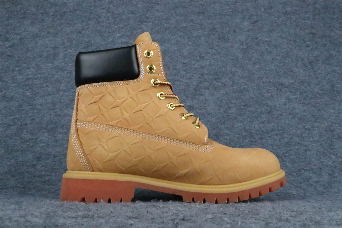 Supreme x Timberland 6 Inch Premium Waterproof Boot 'Embossed Diamond Plate - Wheat' - product view 2