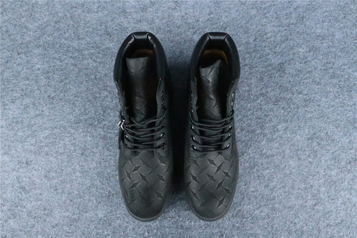 Supreme x Timberland 6 Inch Premium Waterproof Boot 'Embossed Diamond Plate - Black' - product view 12