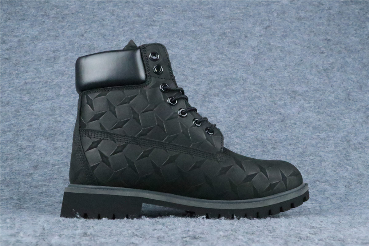 Supreme x Timberland 6 Inch Premium Waterproof Boot 'Embossed Diamond Plate - Black' - product view 2