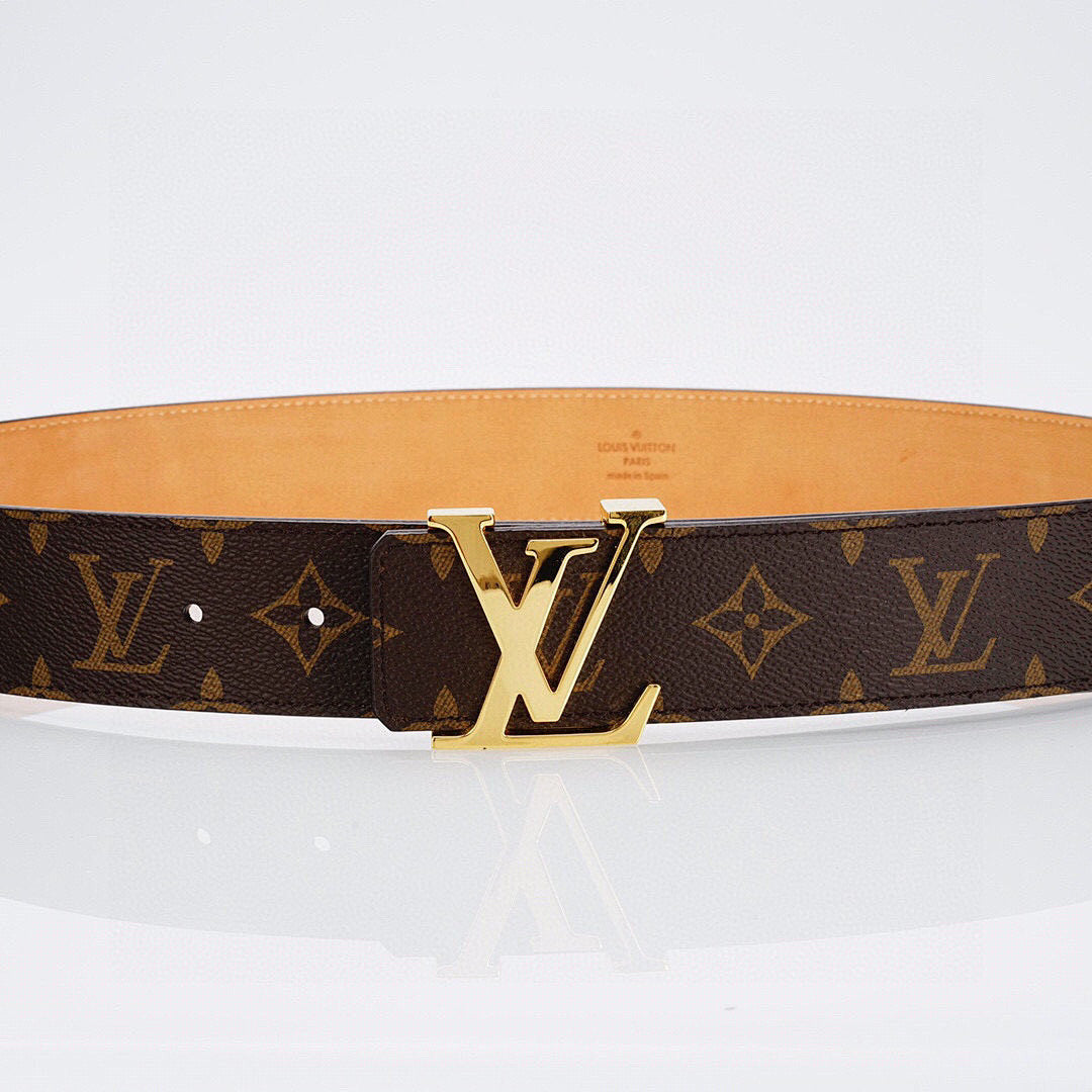 Monogram Belt with Gold Buckle - product view 5