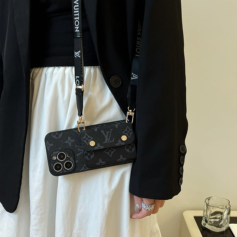 Card Bag Chain Black iPhone Case - product view 2