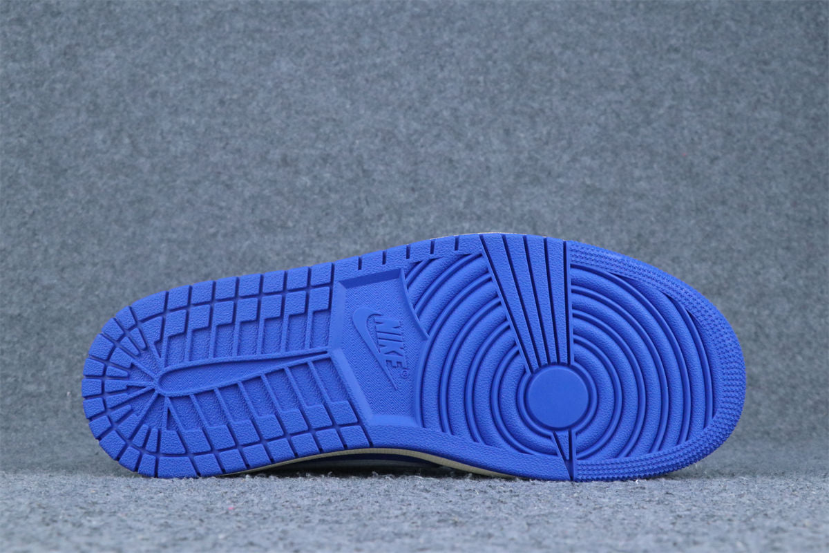 Custom Air Jordan 1 Retro Low OG SP x Fragment x Travis Scott Sneakers 'Blue' - product view 3