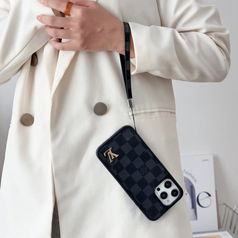 Black & White Hand Chain iPhone Case - product view 5