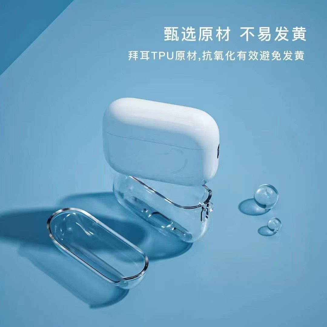 Transparent AirPods Case with Metal Hook - product view 5