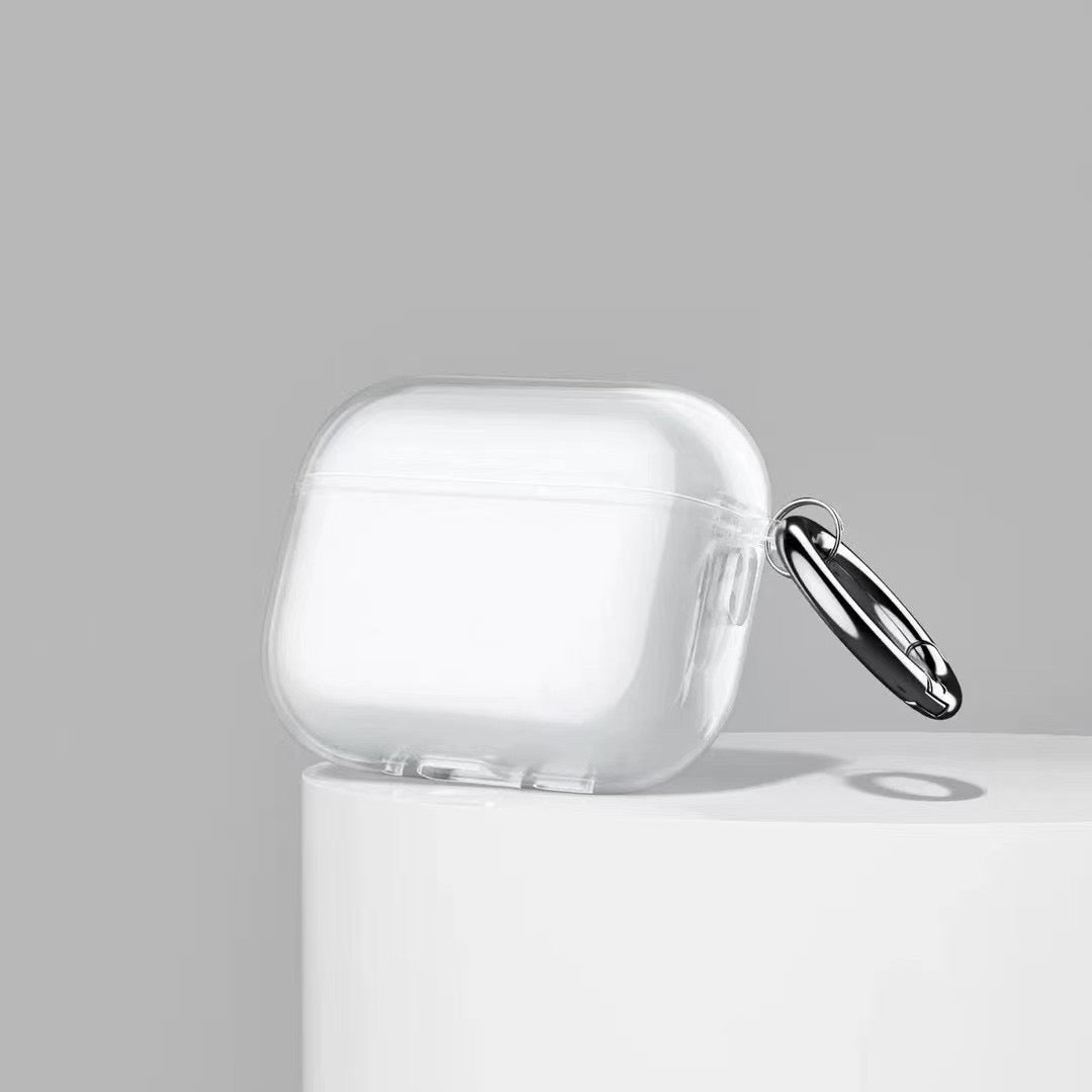 Transparent AirPods Case with Metal Hook - product view 6