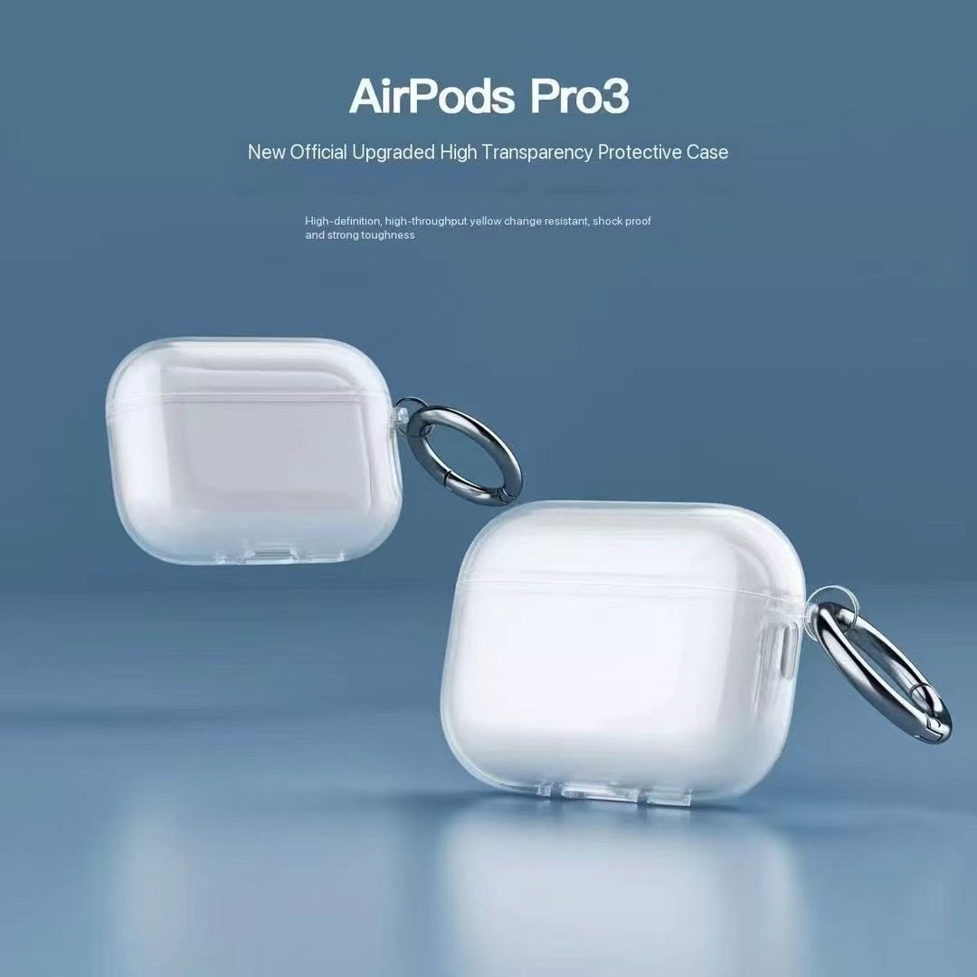 Transparent AirPods Case with Metal Hook - product view 8