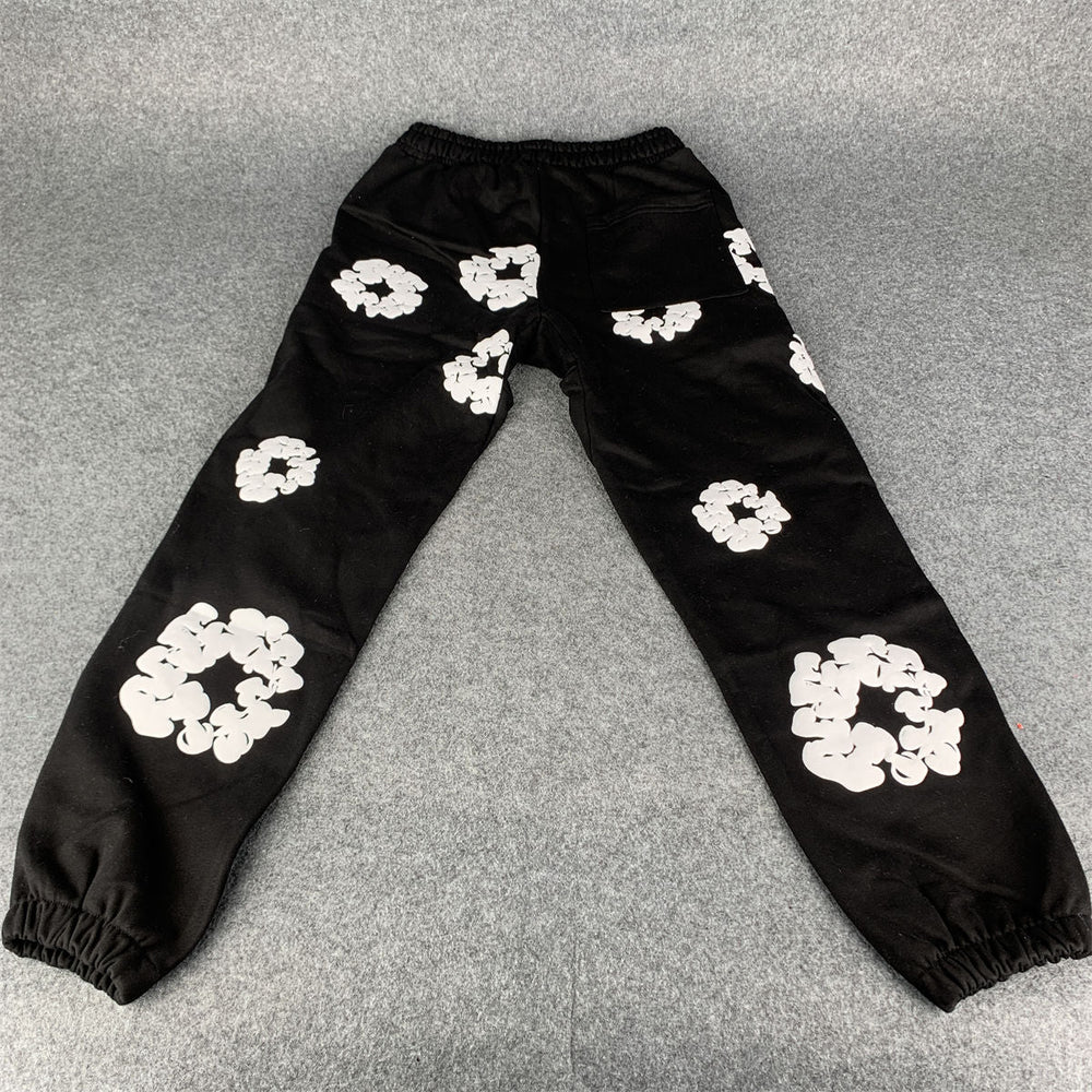 Denim Tears The Cotton Wreath Sweatpants Pants 'Black' - product view 1