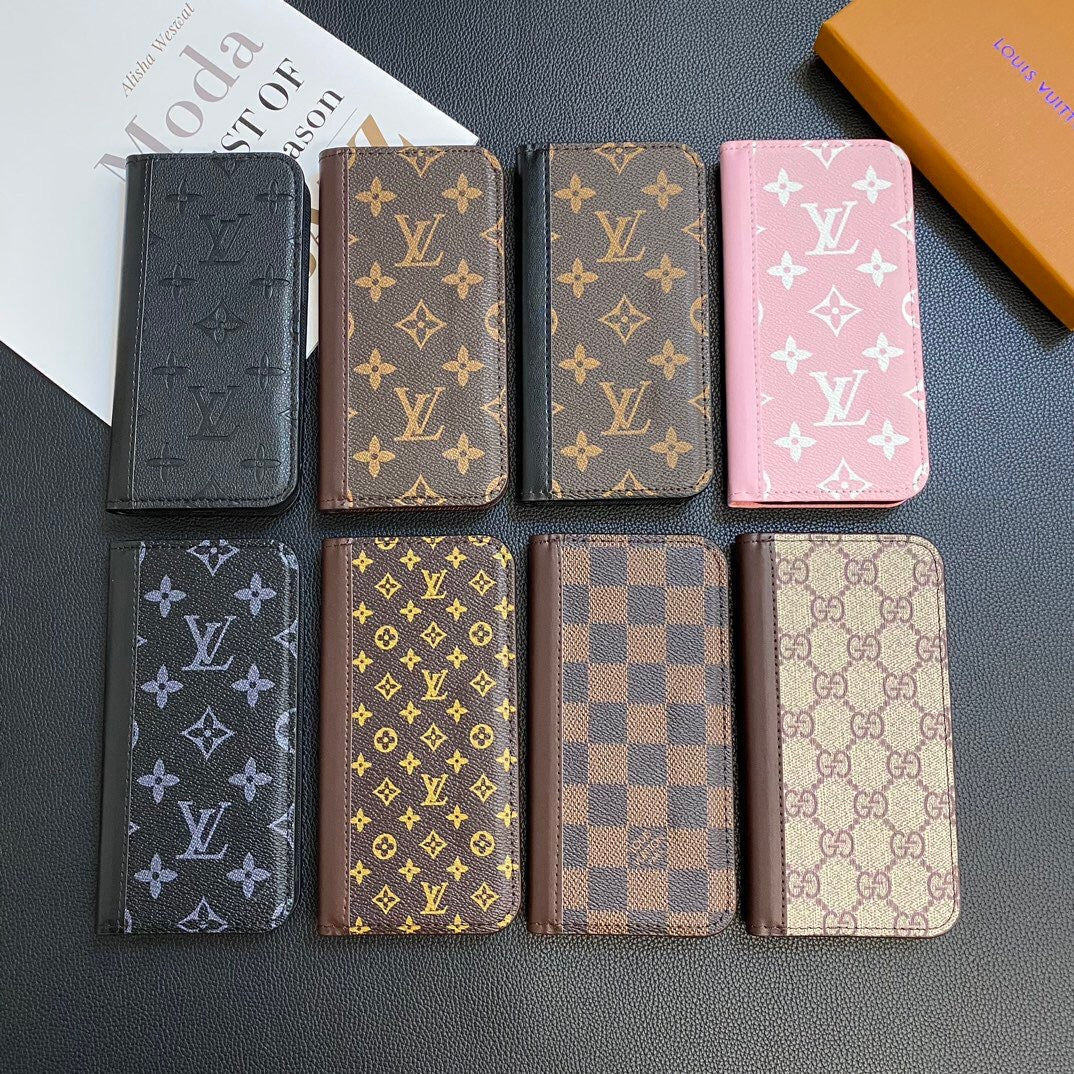 MONOGRAM LEATHER CARD COVER GALAXY CASE Phone Case - product view 15