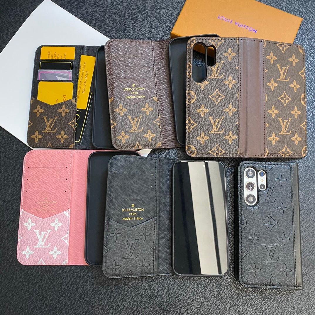 MONOGRAM LEATHER CARD COVER GALAXY CASE Phone Case - product view 11