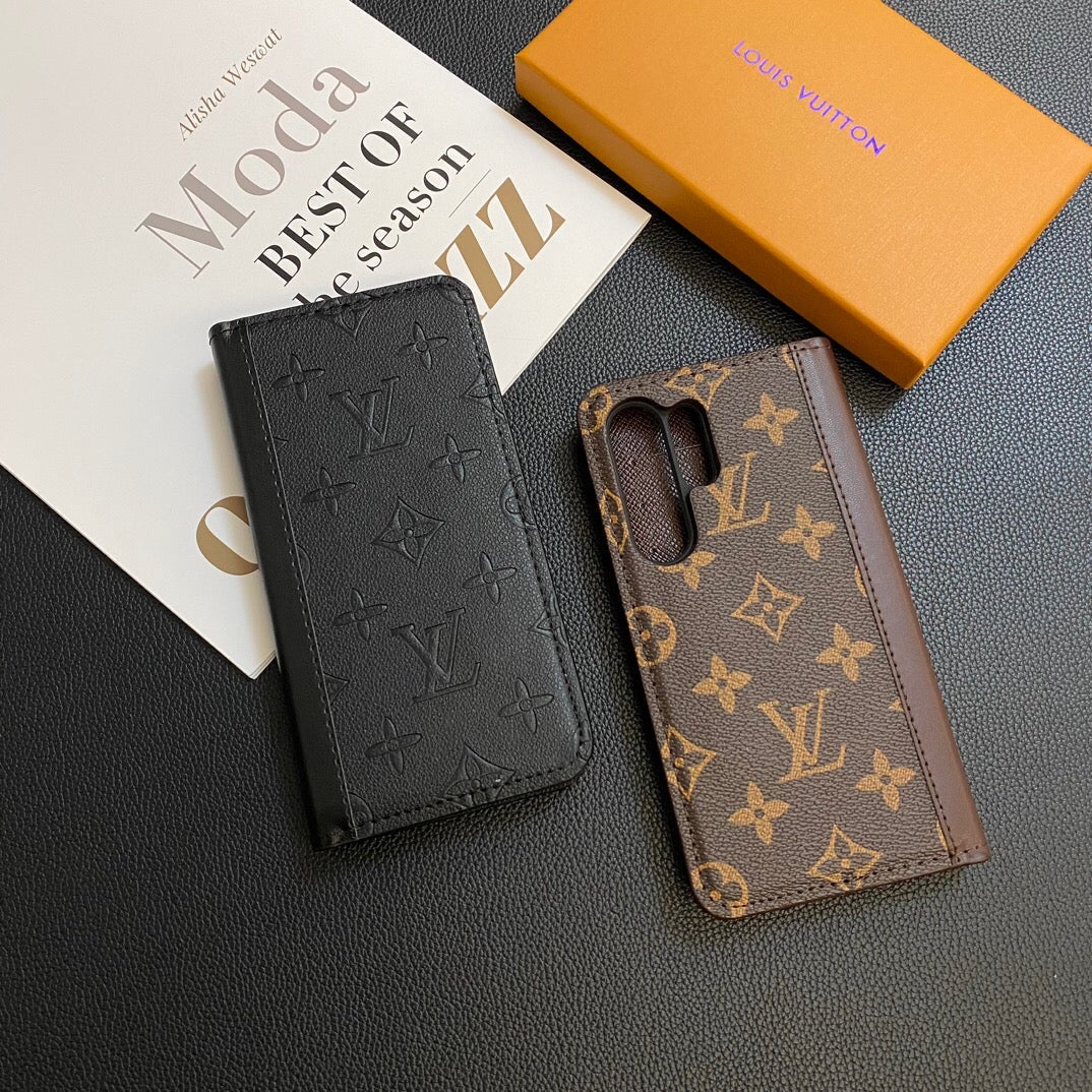 MONOGRAM LEATHER CARD COVER GALAXY CASE Phone Case - product view 9