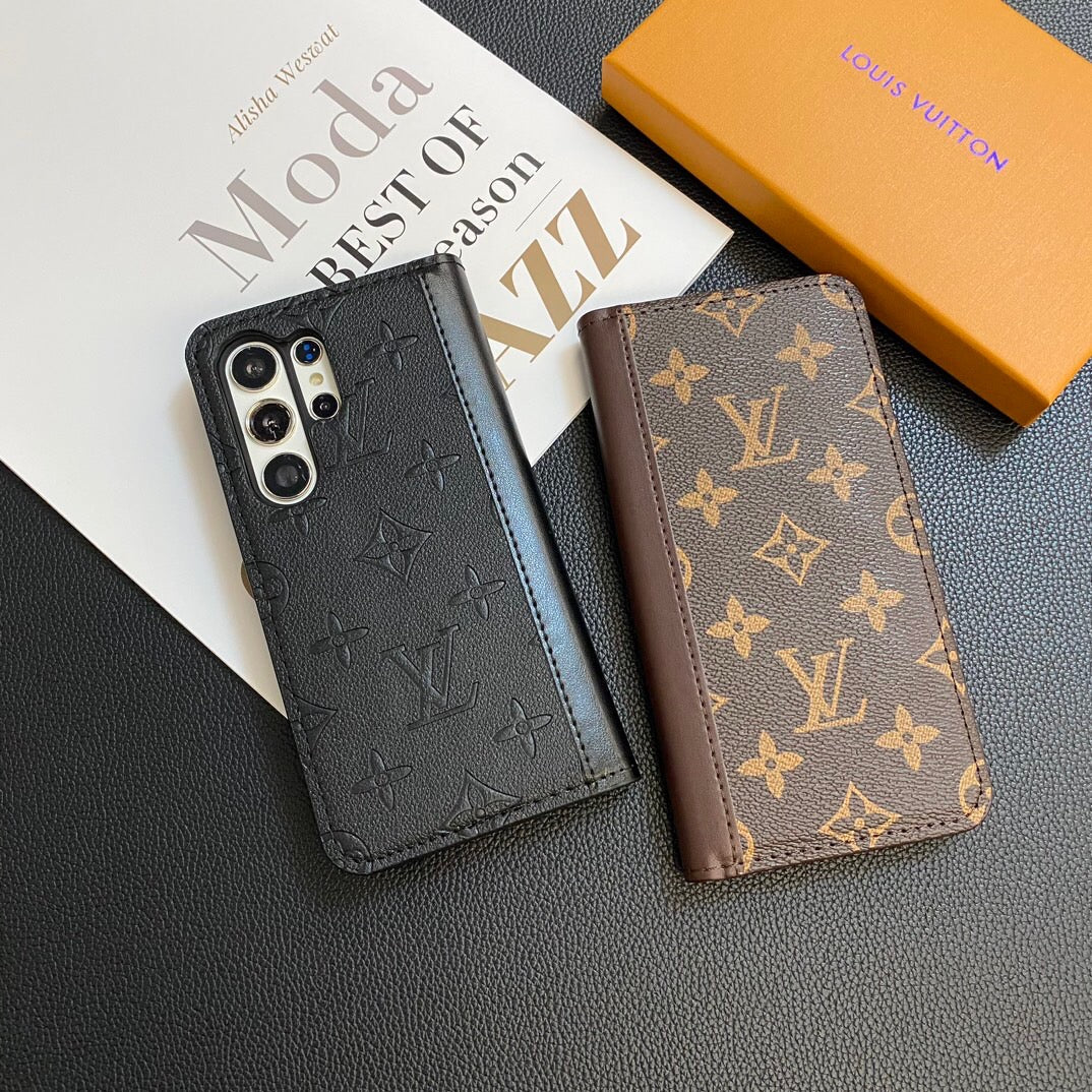 MONOGRAM LEATHER CARD COVER GALAXY CASE Phone Case - product view 8