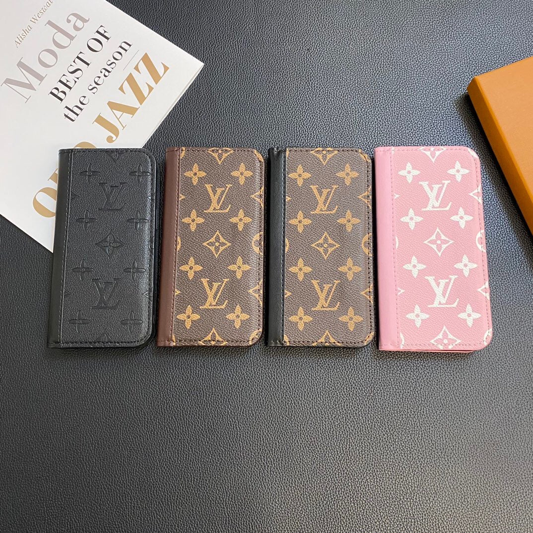 MONOGRAM LEATHER CARD COVER GALAXY CASE Phone Case - product view 12