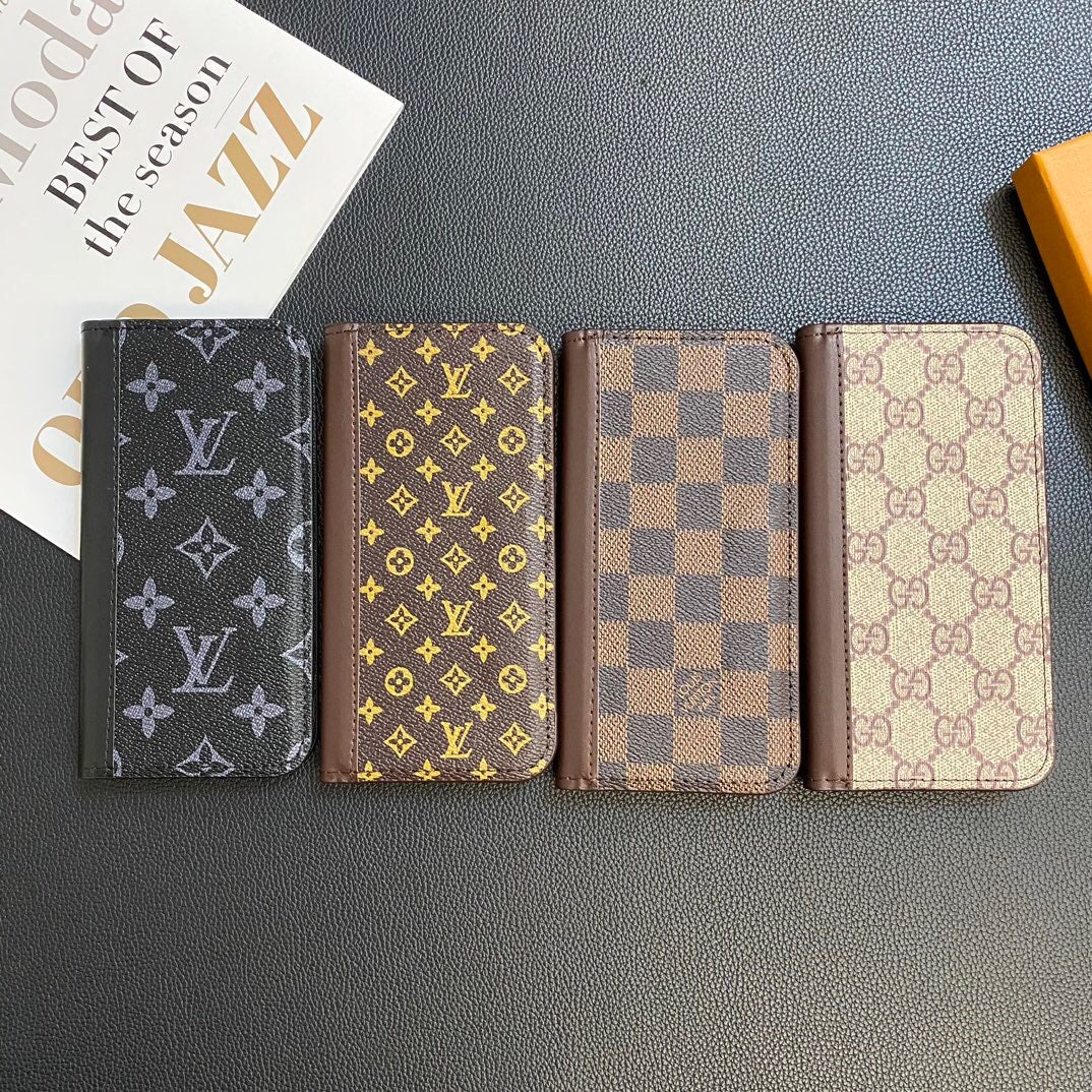 MONOGRAM LEATHER CARD COVER GALAXY CASE Phone Case - product view 13