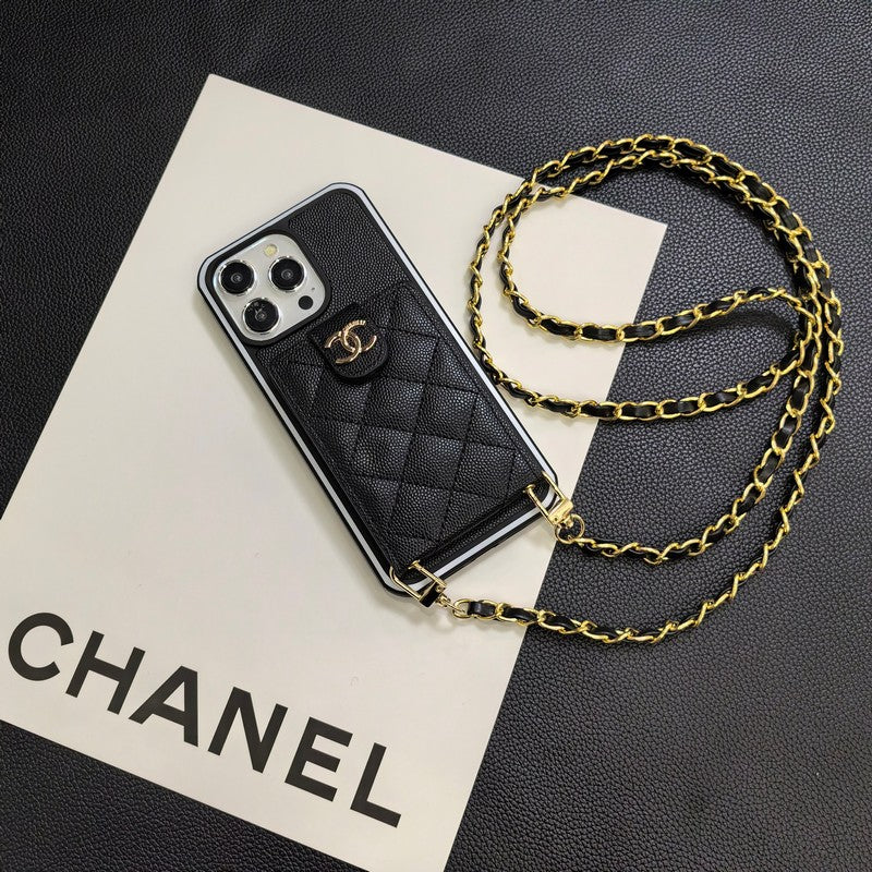 Elegant Crossbody Leather iPhone Case - product view 3