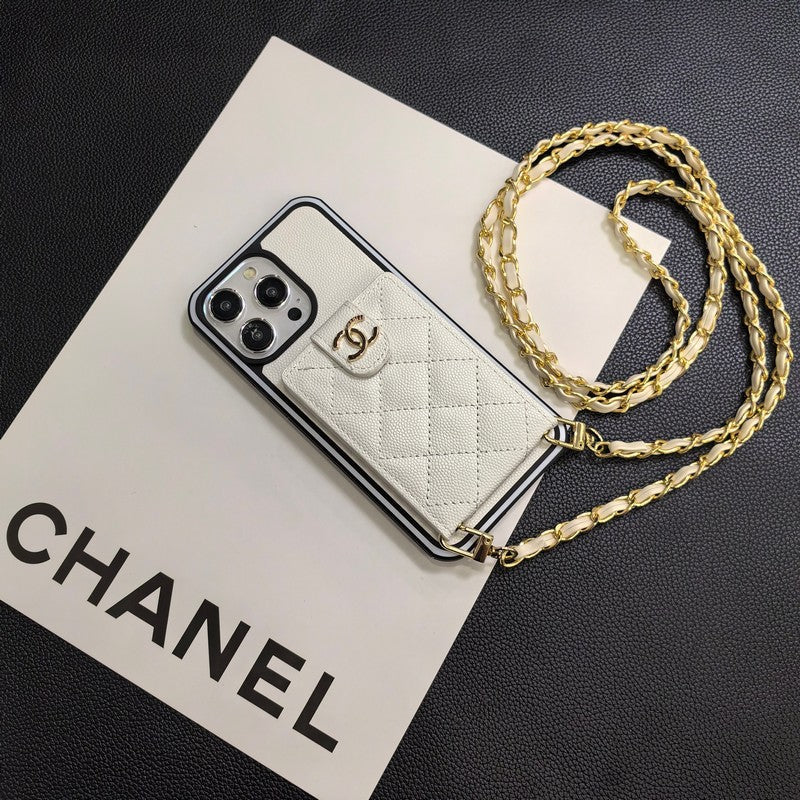 Elegant Crossbody Leather iPhone Case - product view 30