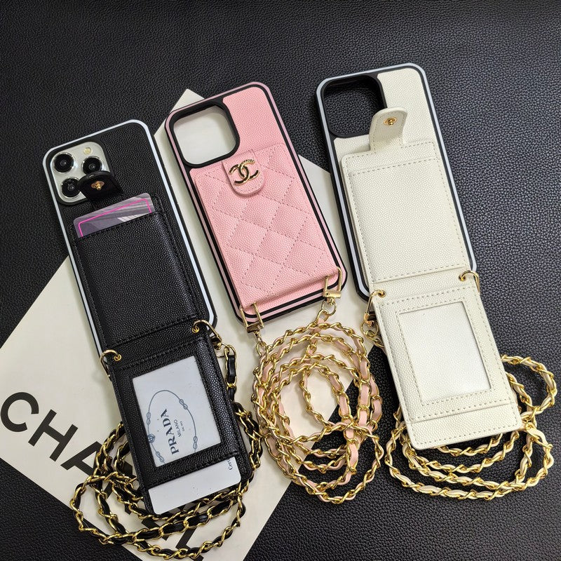 Elegant Crossbody Leather iPhone Case - product view 19