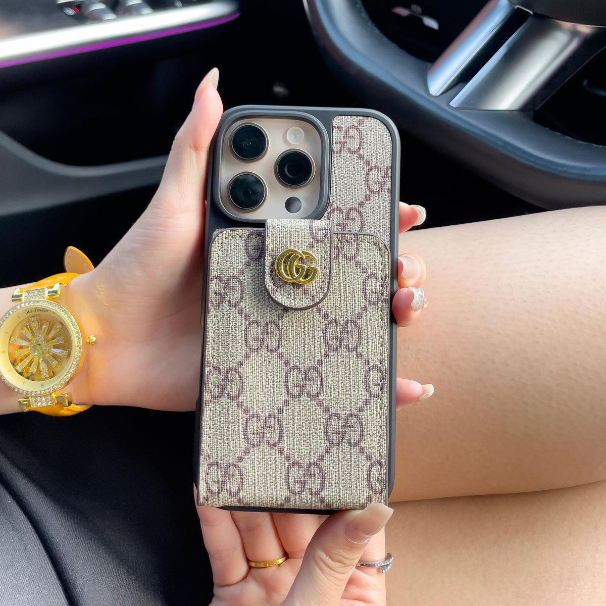 Crossbody iPhone Case with Card Holder & Strap - product view 5