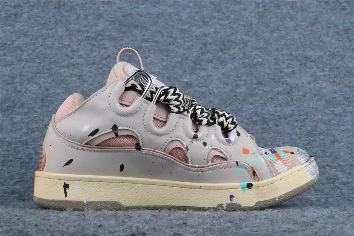 (Value Version) Gallery Dept. x Lanvin Curb Light Sneakers 'Paint Drip - Pale Pink' - product view 2