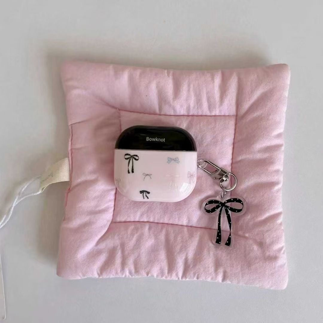 Pink Bow AirPods Case with Ribbon Charm - product view 8