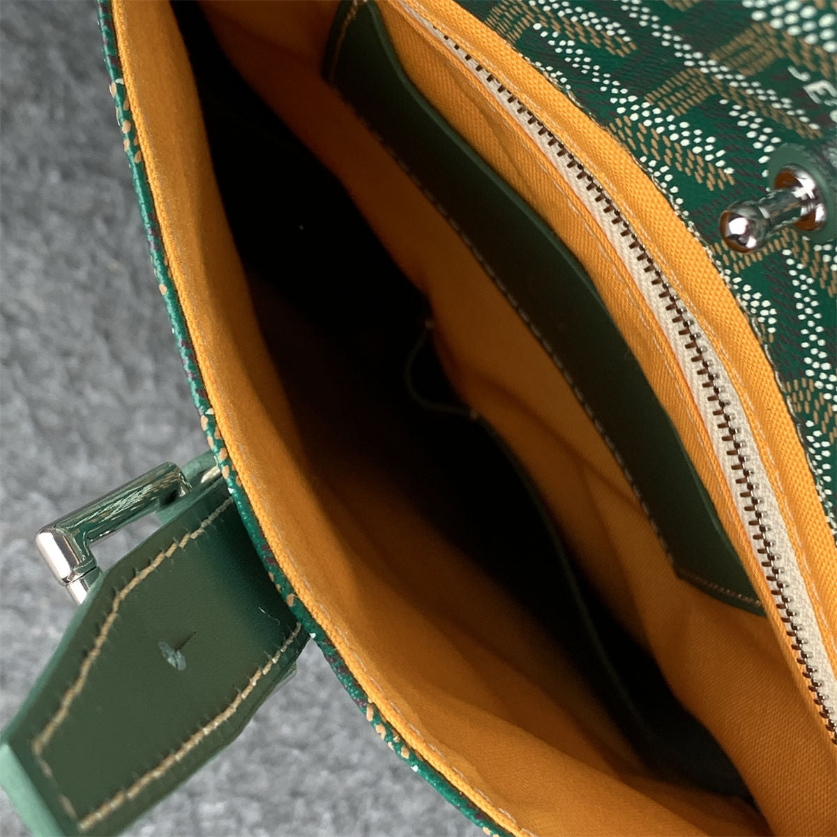 Goyard Alpin Backpack 'Green Goyardine' - product view 12