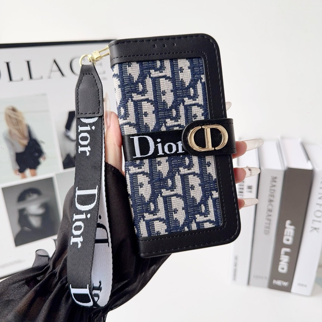 Fashion Elegant Pattern Wallet iPhone Case with Detachable Wrist - product view 5