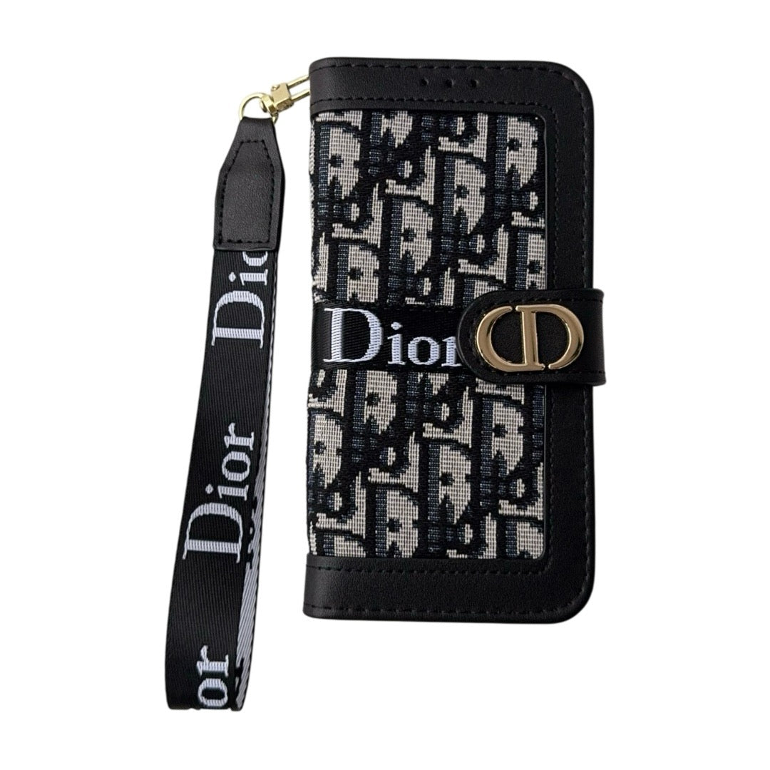Fashion Elegant Pattern Wallet iPhone Case with Detachable Wrist - product view 1
