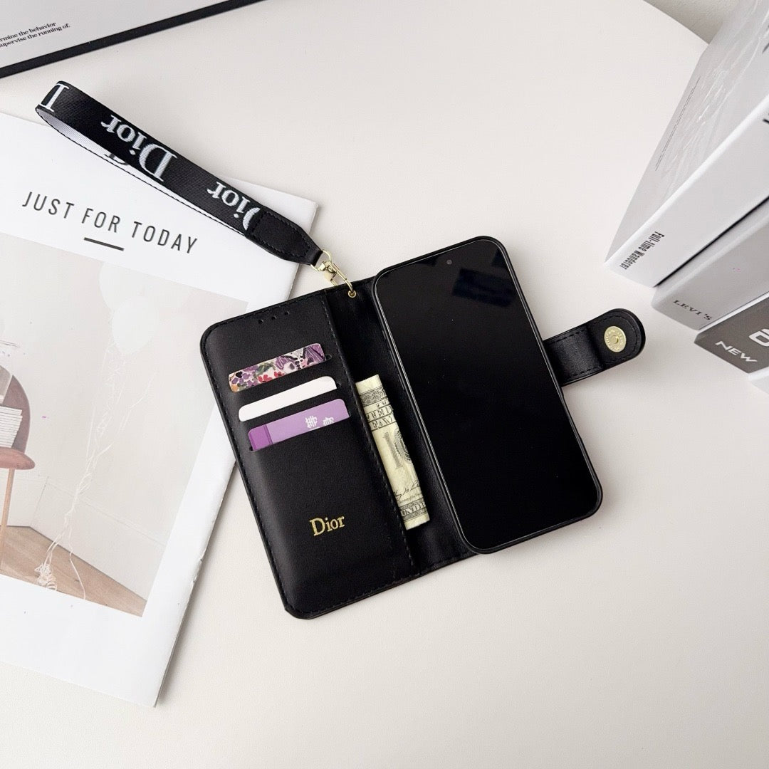Fashion Elegant Pattern Wallet iPhone Case with Detachable Wrist - product view 6