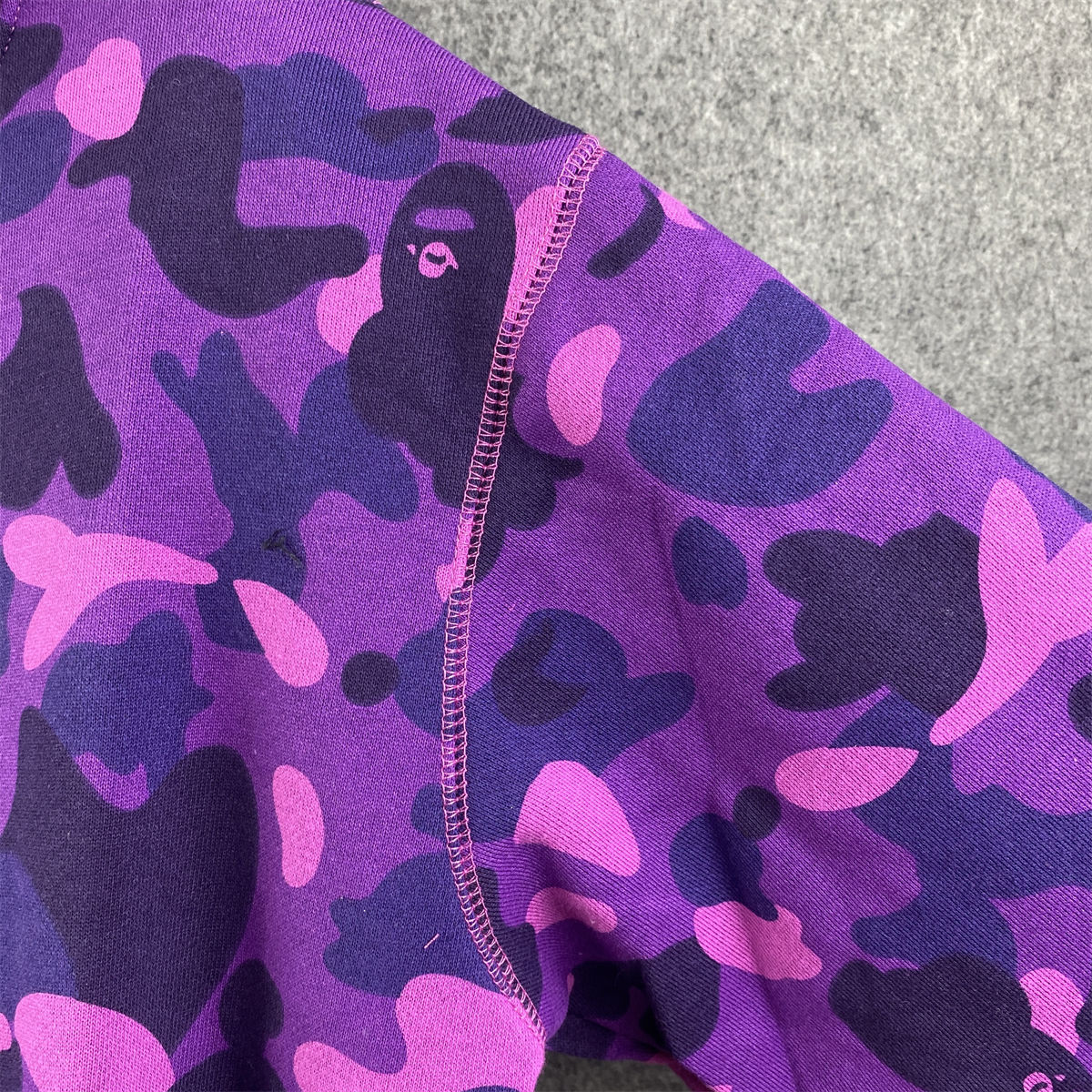 BAPE Color Camo Shark Full Zip Hoodie 'Purple' - product view 7